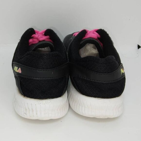 FILA Girl's Pre-owned Charcoal Gray & Pink Running Sneakers - sz. 3 1/2Y - Picture 4 of 6